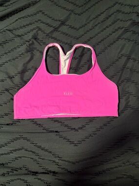 Fleo Neon Pink Racerback Sports Bra